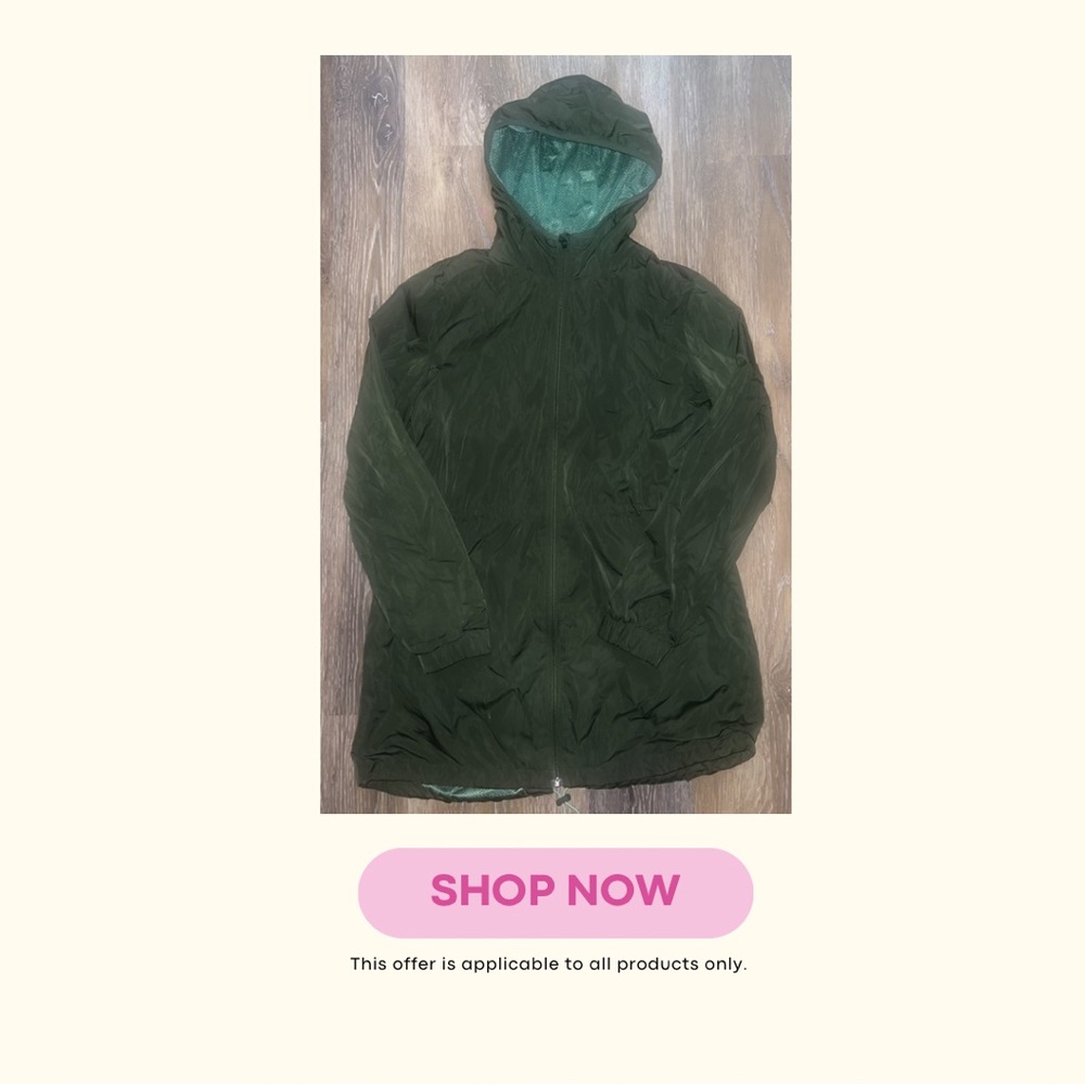 Old Navy Teal Hooded Jacket active wear